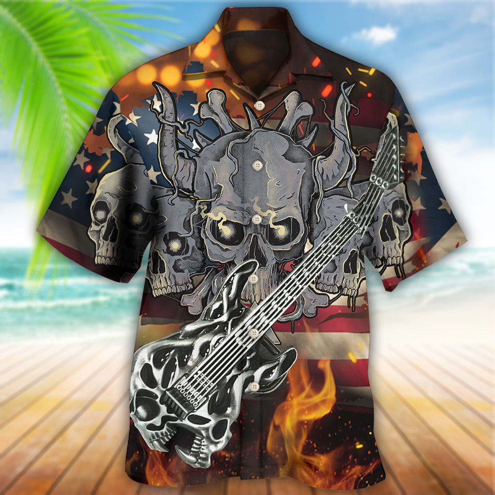 Guitar Independence Day America - Hawaiian Shirt - Reefox