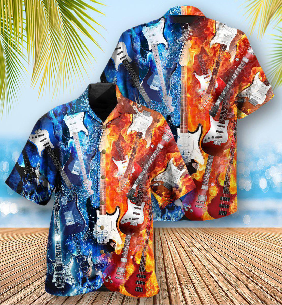 Guitar Is Therapy Is Life - Hawaiian Shirt - Reefox