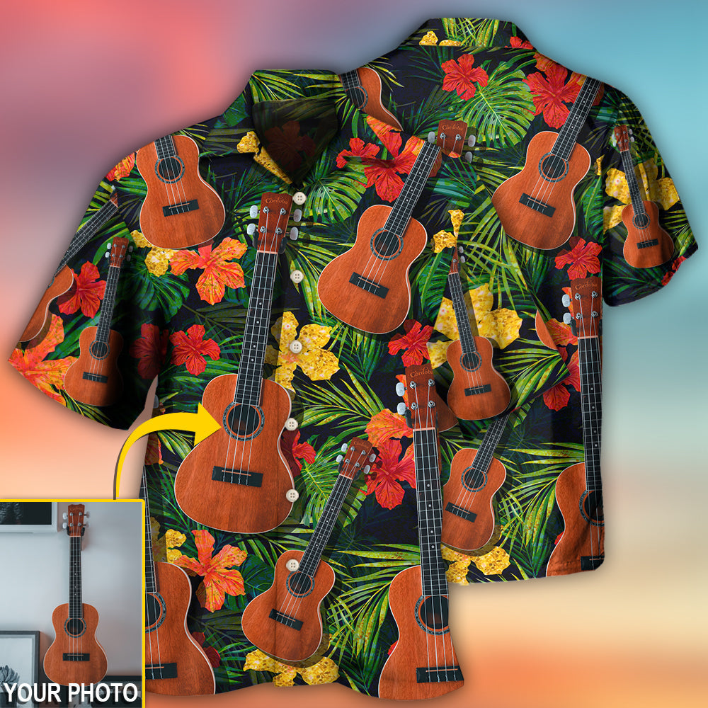 Guitar Various Style Tropical Custom Photo - Hawaiian Shirt - Reefox