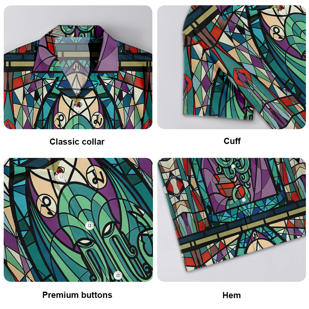 Cthulhu Church Stained Glass - Hawaiian Shirt