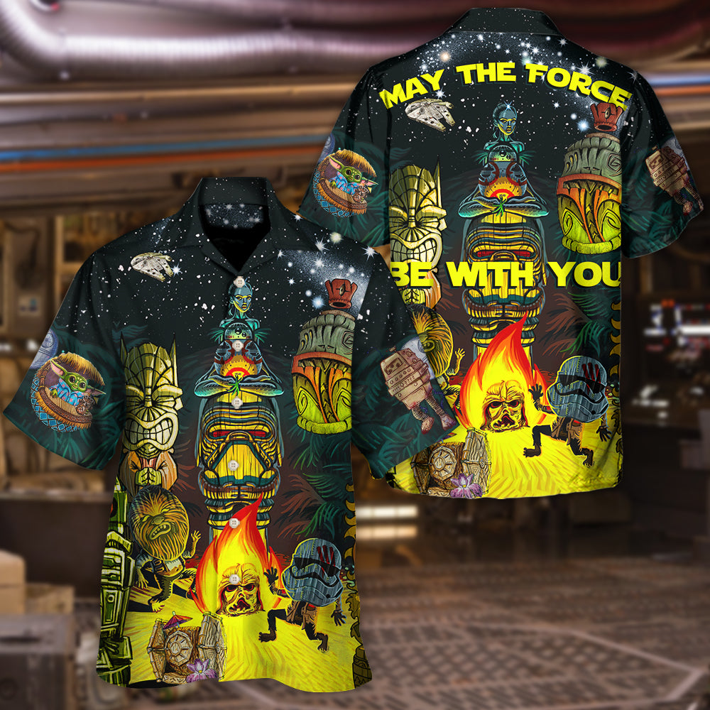 Tiki Star Wars May The Force Be With You - Hawaiian Shirt - Owl Ohh-Owl Ohh