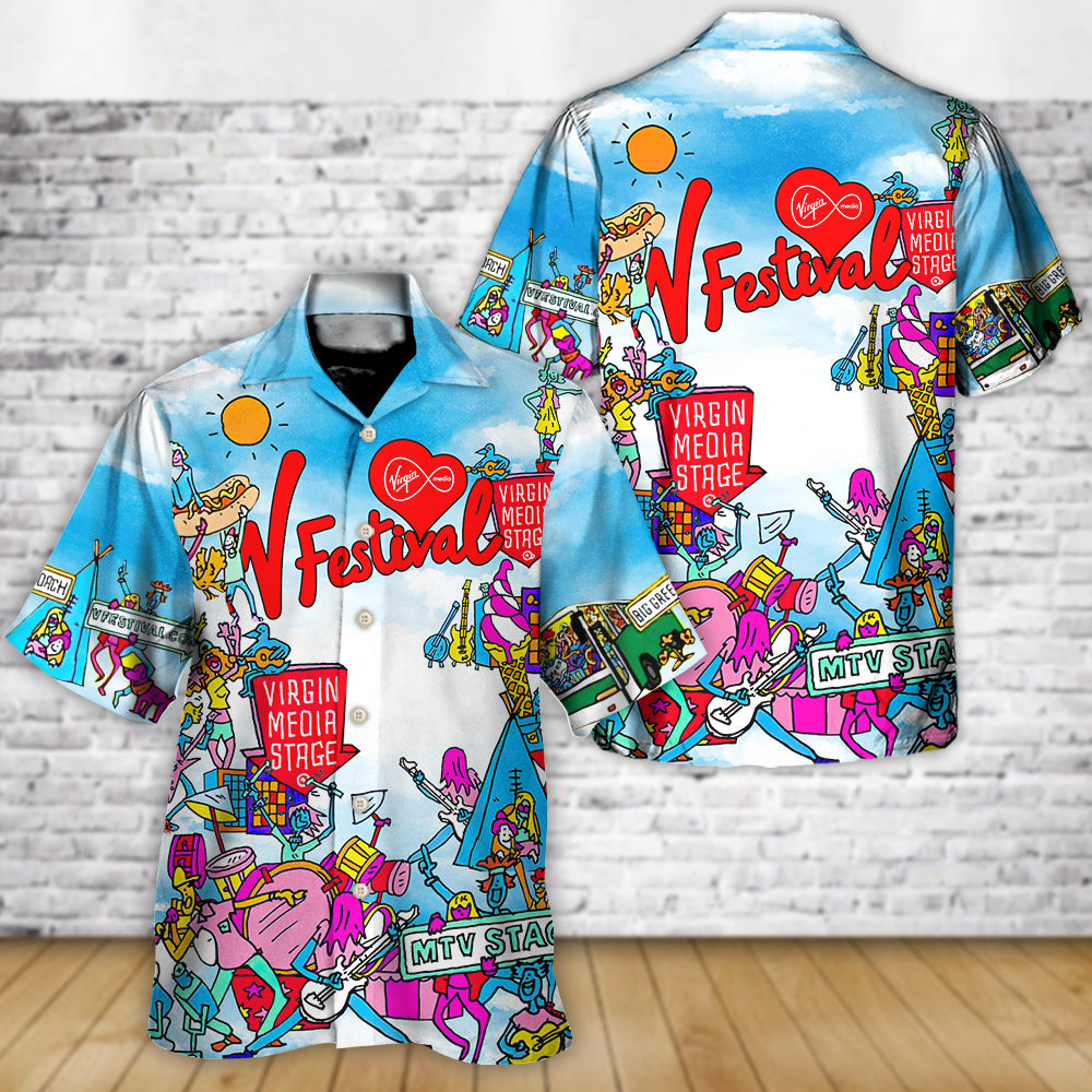 Music Event V Festival Youthful - Hawaiian Shirt