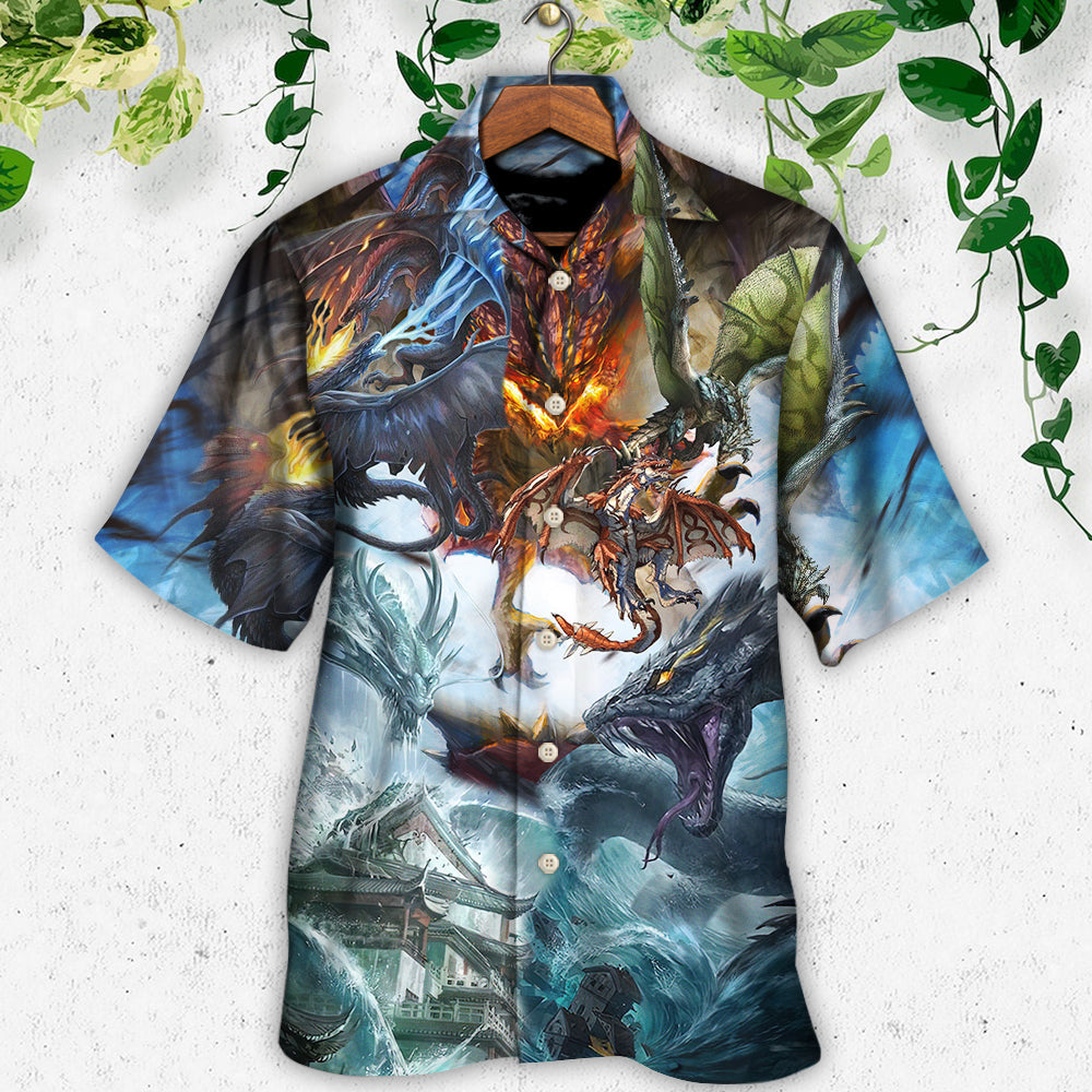 Dragon Battle Of Gods - Hawaiian Shirt - Reefox