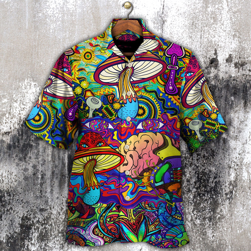 Hippie Mushroom Colorful Lover - Hawaiian Shirt - Reefox