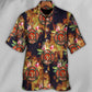 Firefighter Tropical Floral With Fire Style - Hawaiian Shirt - Reefox