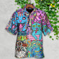 Hippie Cat Wonderful World - Hawaiian Shirt - Reefox