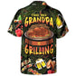 Barbecue Funny BBQ Stand Back Grandpa Is Grilling - Hawaiian Shirt