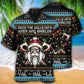 Viking Christmas Deck The Halls With Axes And Shields - Hawaiian Shirt - Reefox