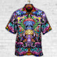 Hippie Mushroom And Skull Art - Hawaiian Shirt - Reefox