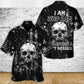 Skull I Am Who I Am Your Approval Isn't Needed - Hawaiian Shirt
