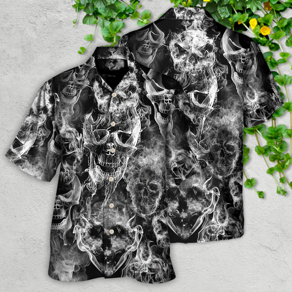 Skull Smoke Kill This Life - Hawaiian Shirt - Reefox