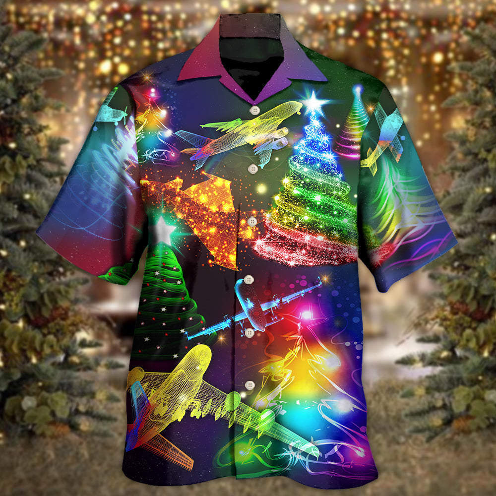 Combat Aircraft Christmas Merry Everything Happy Always - Hawaiian Shirt - Reefox