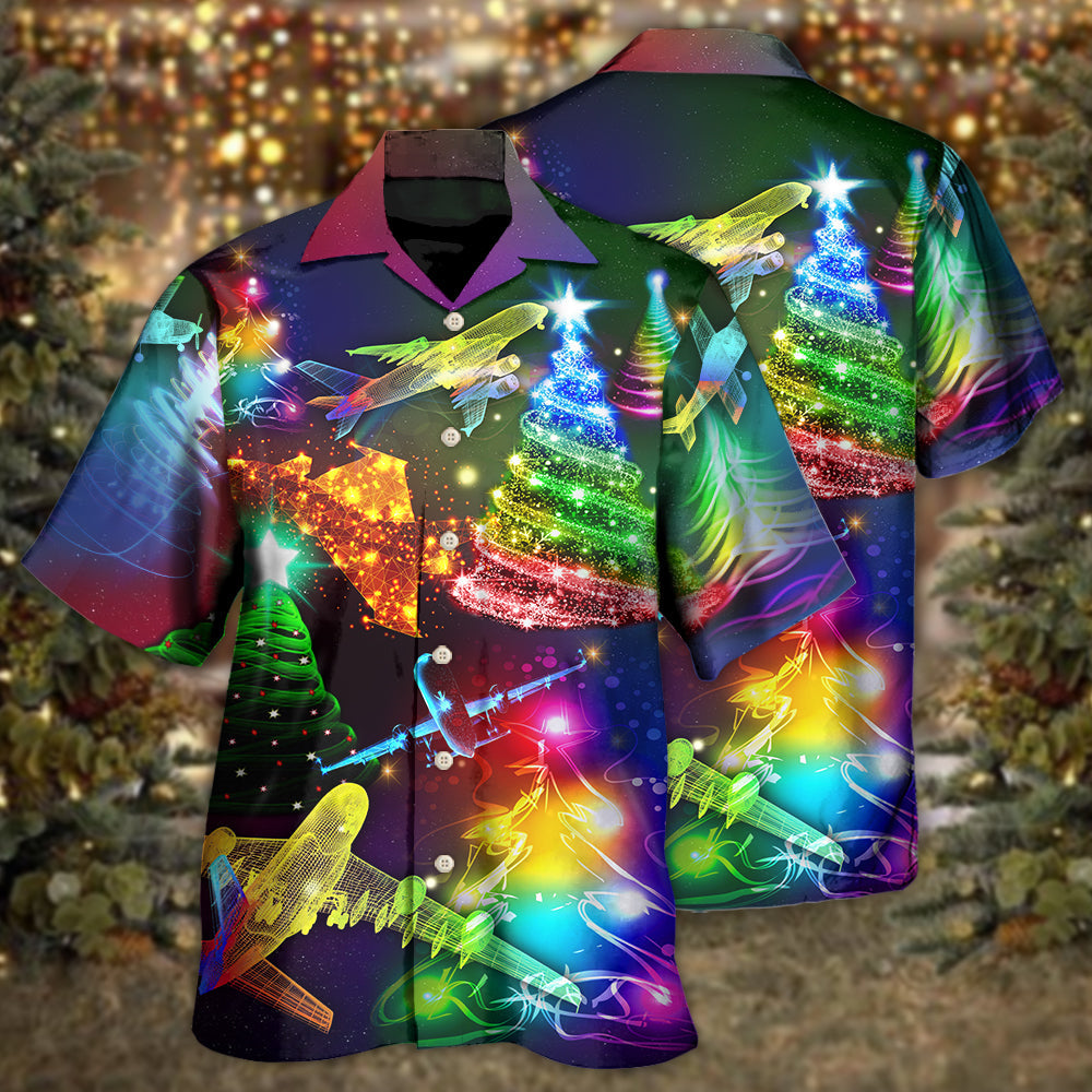 Combat Aircraft Christmas Merry Everything Happy Always - Hawaiian Shirt - Reefox