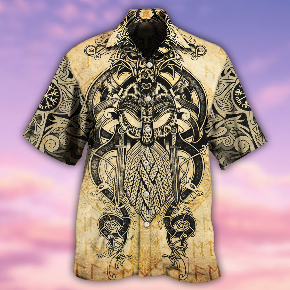 Viking Warrior Blood Pattern Cool Style - Hawaiian Shirt - Reefox