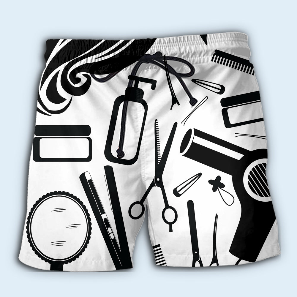 Hairstylist black and white style - Hawaiian shirt - HAWS01NGC050422