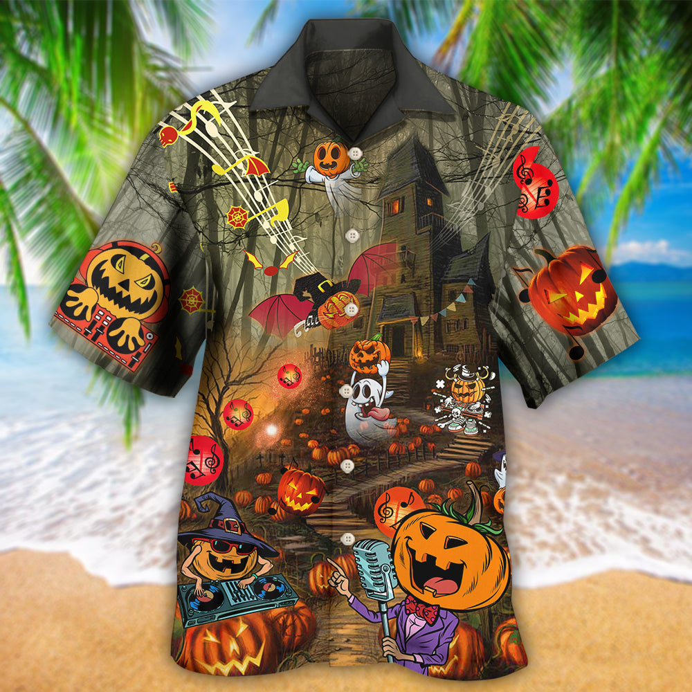 Halloween Fantasy Party Music Cool - Hawaiian Shirt - Reefox