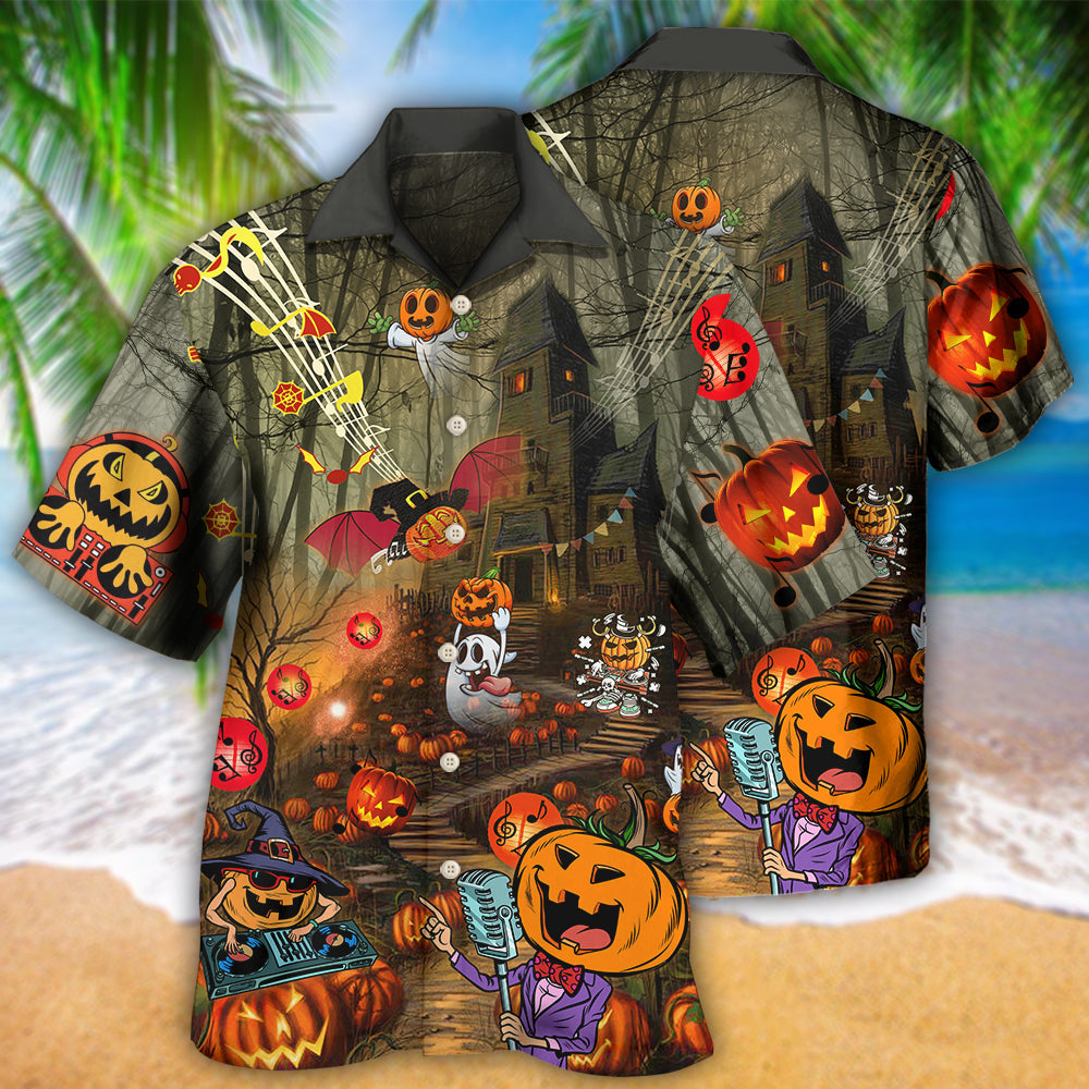 Halloween Fantasy Party Music Cool - Hawaiian Shirt - Reefox