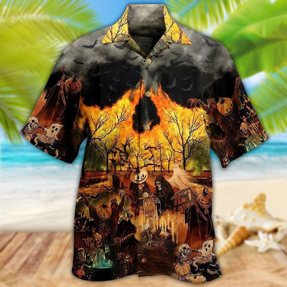 Halloween Love Party - Hawaiian Shirt - Reefox