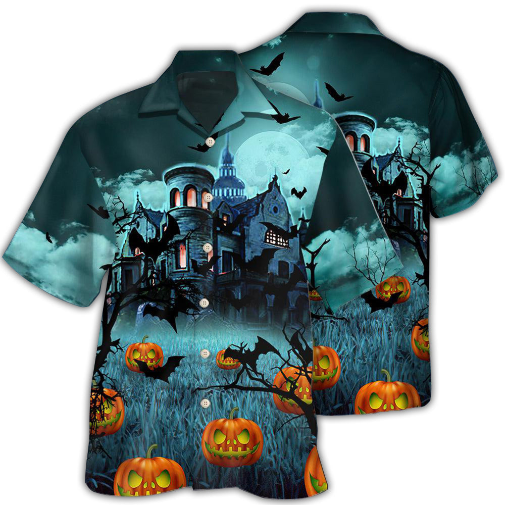 Halloween Night Dark Pumpkin - Hawaiian Shirt - Reefox