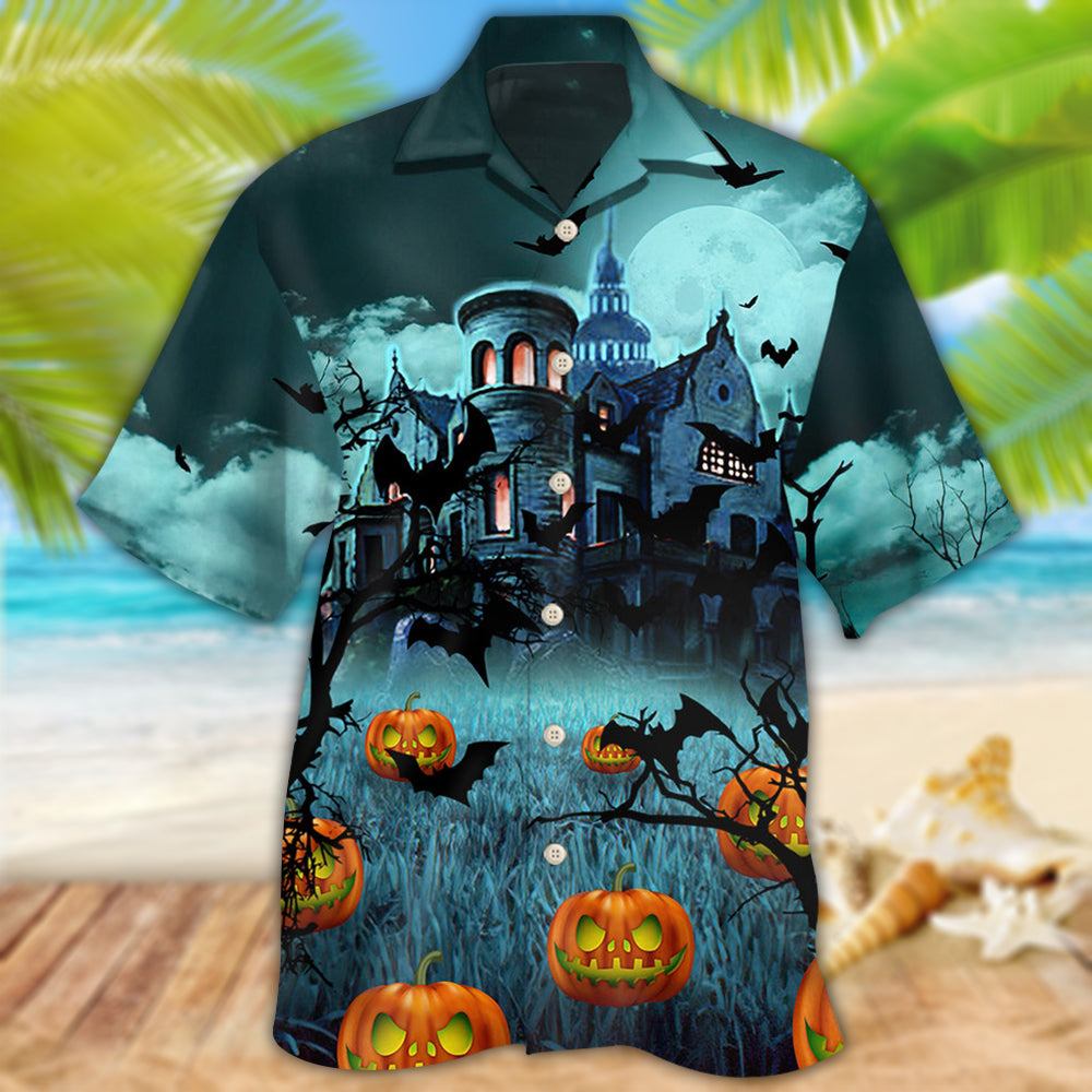 Halloween Night Dark Pumpkin - Hawaiian Shirt - Reefox