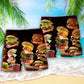 Food Hamburger Fast Food Lover - Beach Short Reefox - Owls Matrix LTD