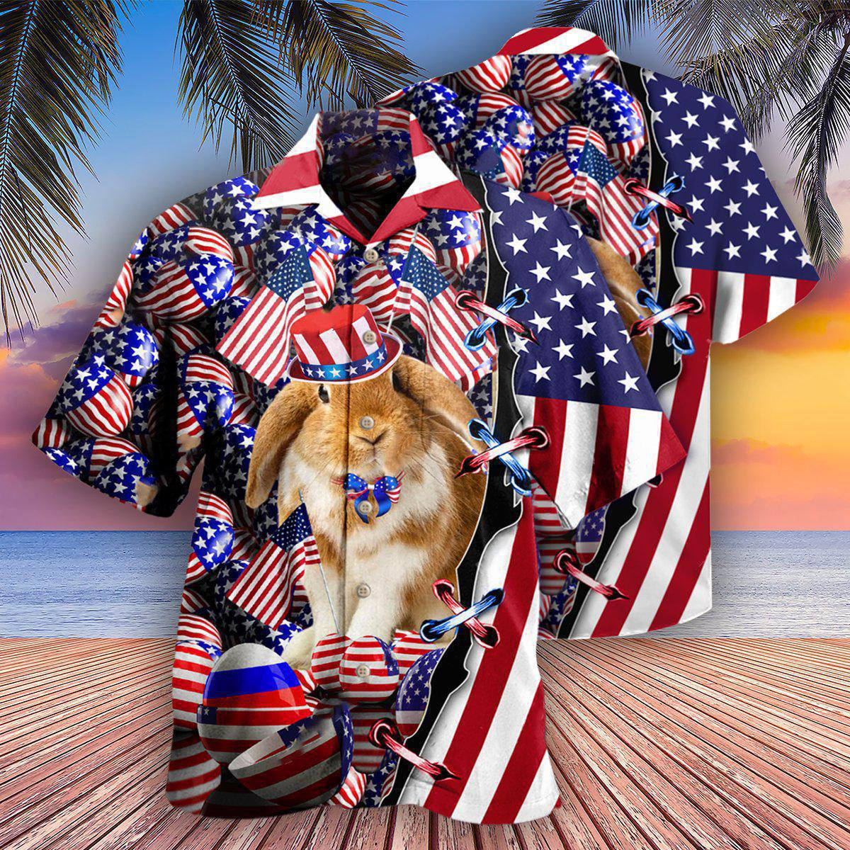 Easter Happy Day 2021 America - Hawaiian Shirt - Reefox