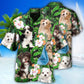 Havanese Dog Tropical Leaf Floral So Cute - Hawaiian Shirt - Reefox