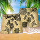 Hawaii Hawaiian Culture Vintage Style - Beach Short Reefox - Owls Matrix LTD