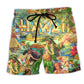 Beach Short / Adults / S Hawaii The Aloha Spirit of Hawaii Christmas - Beach Short Reefox - Owls Matrix LTD