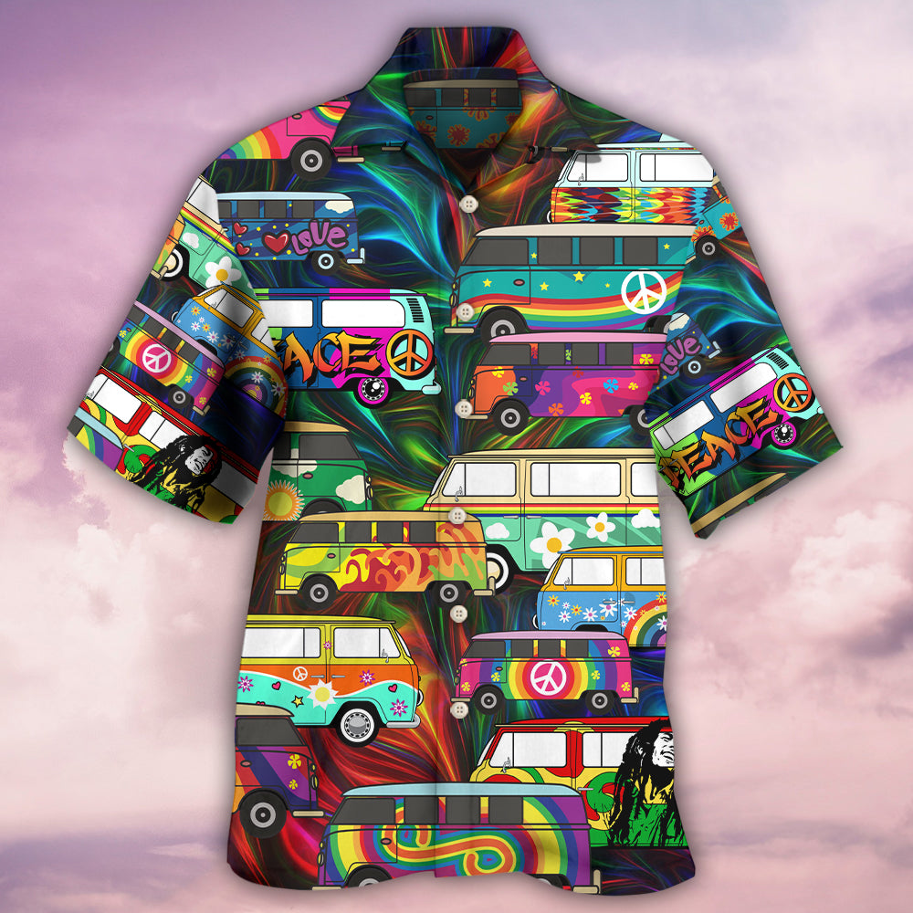 Hippie Bus Colorful Style - Hawaiian Shirt - Reefox