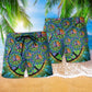 Hippie Peaceful Life Color - Beach Short Reefox - Owls Matrix LTD