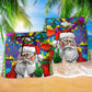 Hippie Santa Claus Christmas Santa Wear Glasses - Beach Short Reefox - Owls Matrix LTD