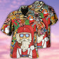 Hippie Santa Claus Merry Christmas - Hawaiian Shirt - Reefox