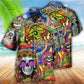 Hippie Skull Rock And Roll - Hawaiian Shirt - Reefox
