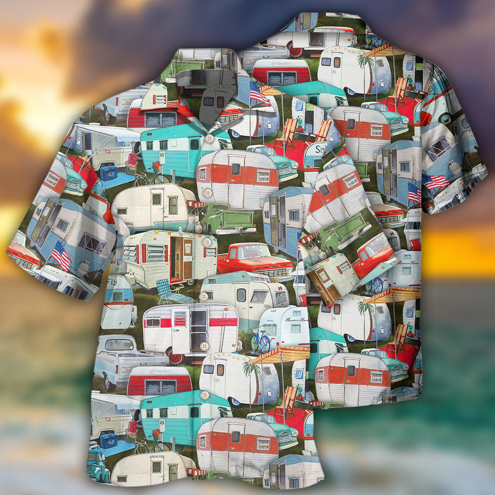 Camping Caravans Are Calling And I Must Go - Hawaiian Shirt - Reefox