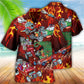 Hot Rod Merry Christmas Red Style - Hawaiian Shirt - Reefox