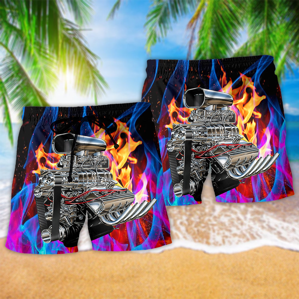 Hot Rod With Classic Style Amazing Style - Beach Short Reefox - Owls Matrix LTD