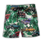 Beach Short / Adults / S Hot Rod Tropical Leaf - Beach Short Reefox - Owls Matrix LTD