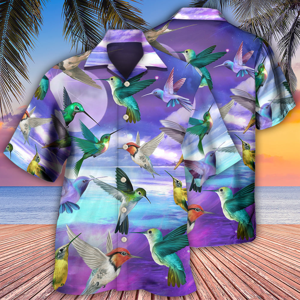 Hummingbird In A Fantasy World - Hawaiian Shirt - Reefox