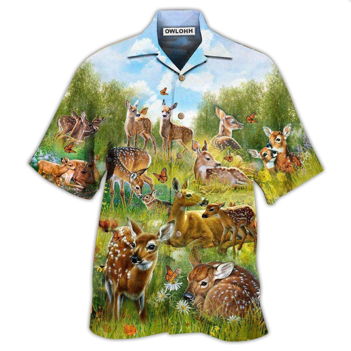 Hawaiian Shirt / Adults / S Hunting All Life Desereves Life Stop Hunting Deer - Hawaiian Shirt - Reefox