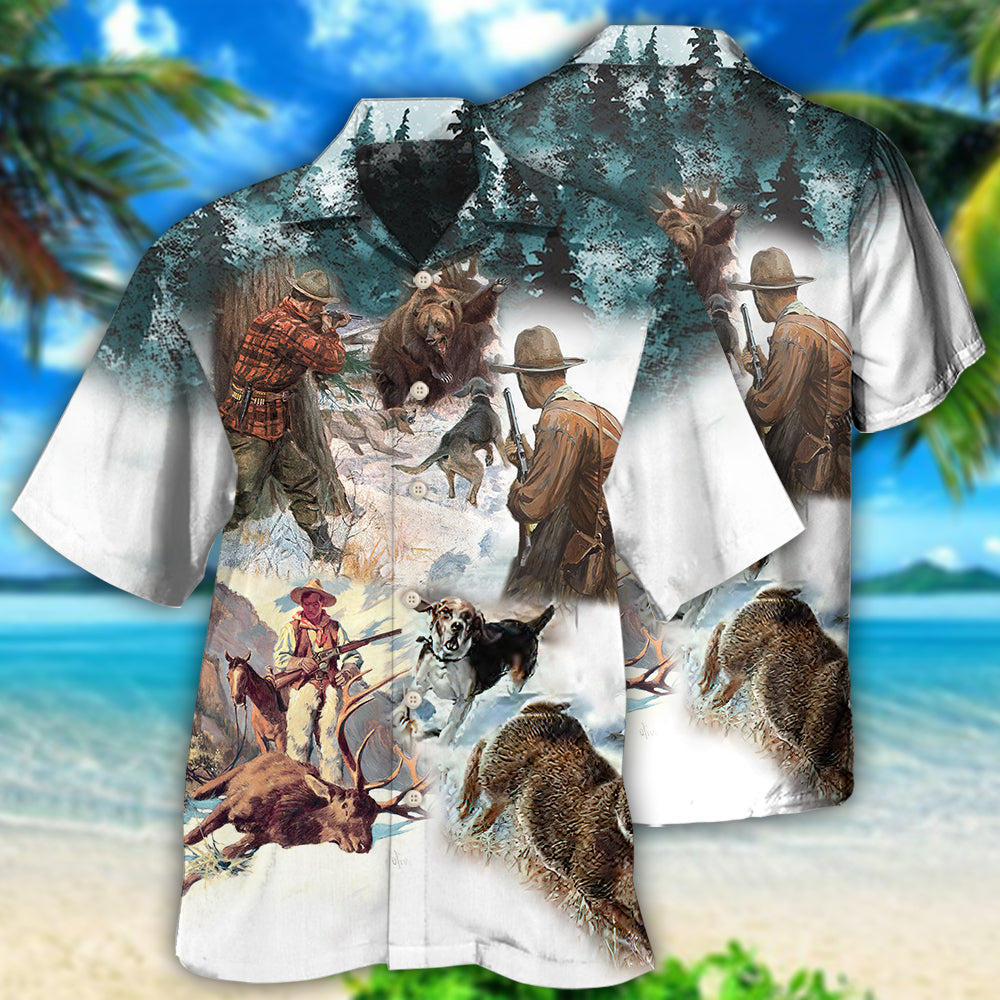 Hunting Snow Mountain Cool - Hawaiian Shirt - Reefox