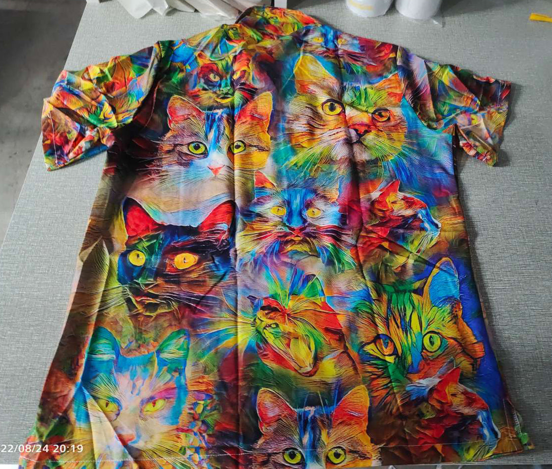 Cat Beautiful Colorful Painting - Hawaiian Shirt - Reefox