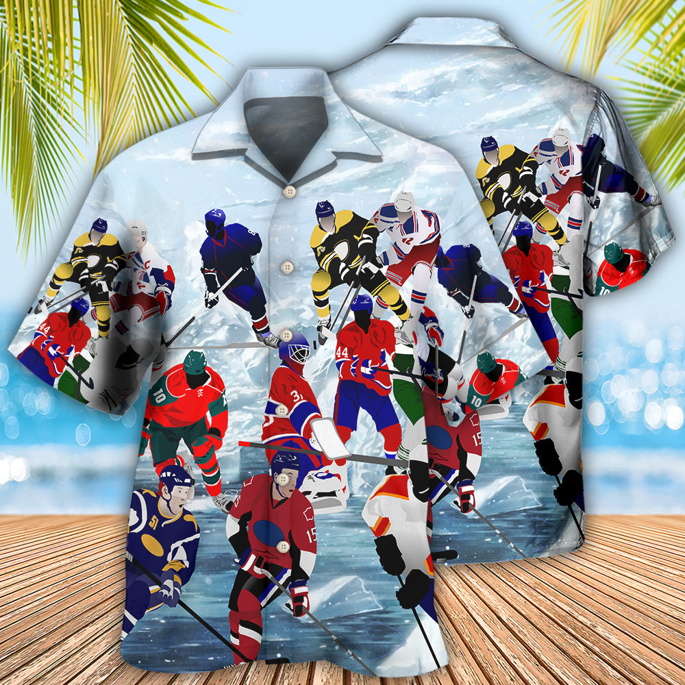 Ice Hockey Is My Therapy And My Life - Hawaiian Shirt - Reefox