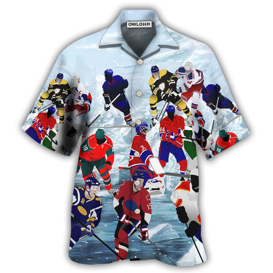 Hawaiian Shirt / Adults / S Ice Hockey Is My Therapy And My Life - Hawaiian Shirt - Reefox