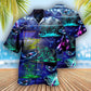 Ice Hockey Neon Art - Hawaiian Shirt - Reefox