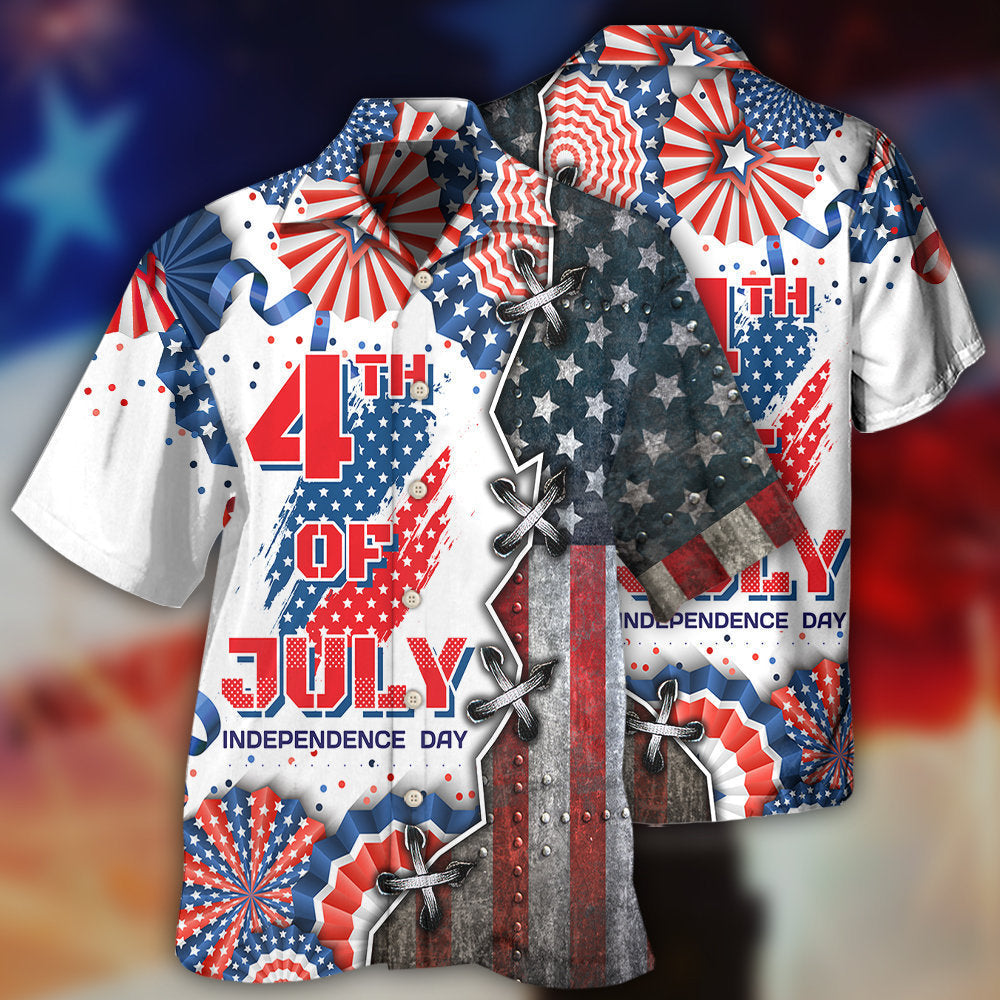 America Independence Day Happy Day - Hawaiian Shirt - Reefox