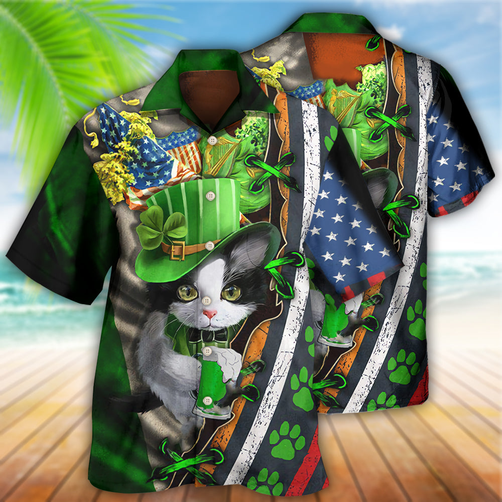 Irish Cats It's Not A Party Until An Irish Cat Show Up - Hawaiian Shirt - Reefox