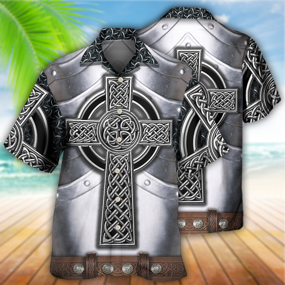 Irish Celtic Armor Metal Irish - Hawaiian Shirt - Reefox