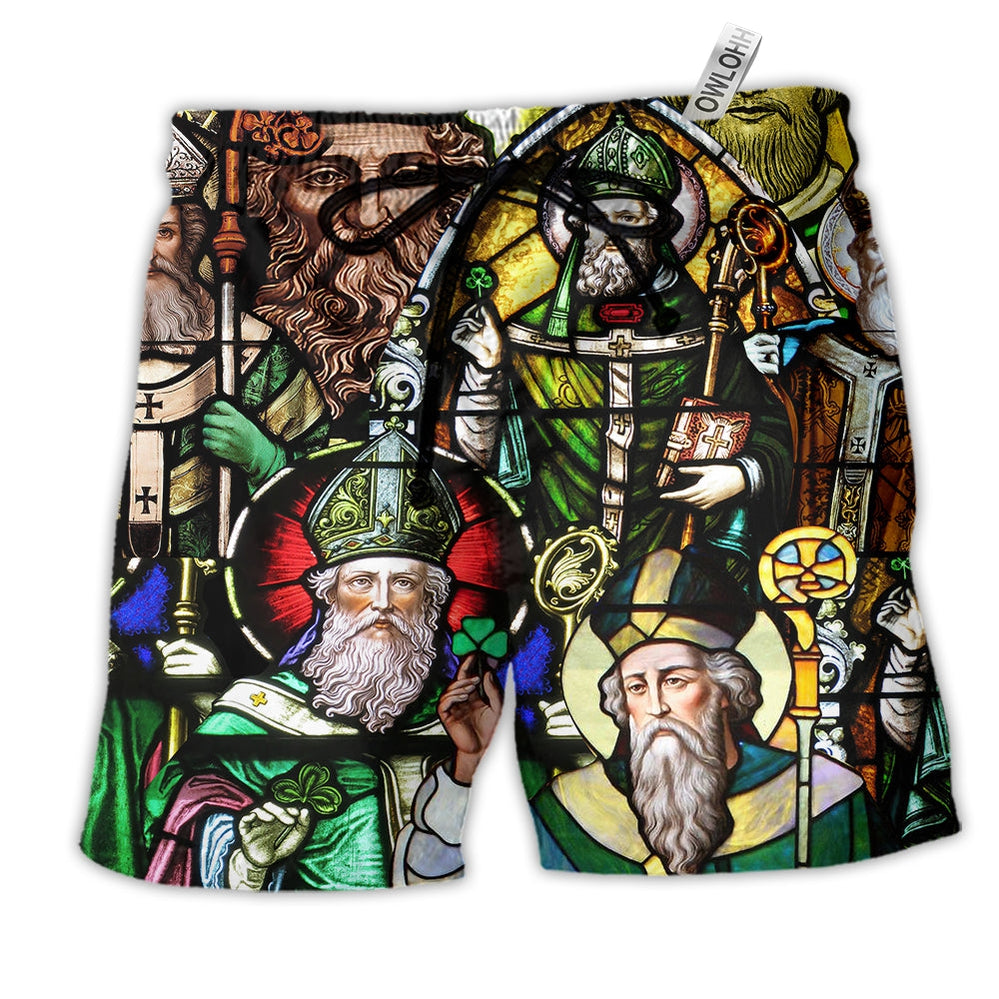 Beach Short / Adults / S Irish Count Down Every Day To Saint Patricks Day - Beach Short Reefox - Owls Matrix LTD