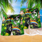 Irish Saint Patricks Day Cats Shamrocks Green - Beach Short Reefox - Owls Matrix LTD